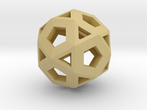 Logic Hypercube in Tan Fine Detail Plastic