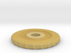 Rotary Encoder Wheel in Tan Fine Detail Plastic