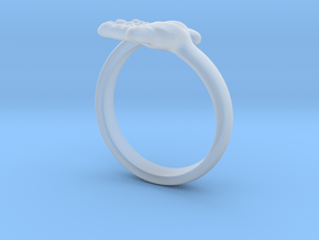 Newborn Baby hand ring in Clear Ultra Fine Detail Plastic