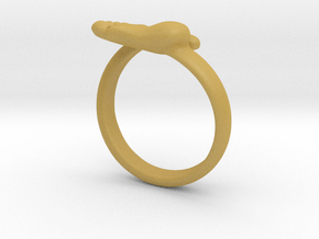 Newborn baby foot ring in Tan Fine Detail Plastic