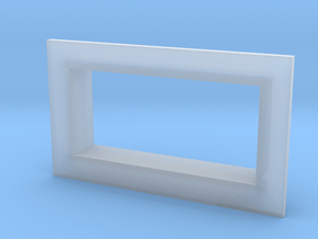 Square .28 Voltmeter Bezel in Clear Ultra Fine Detail Plastic
