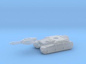 Irontanklightgunbooleaned in Clear Ultra Fine Detail Plastic