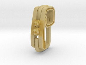 Pendant for rings in Tan Fine Detail Plastic