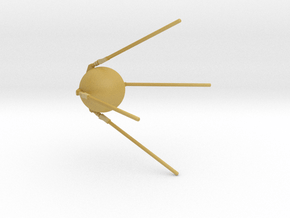 Sputnik satelite figure small model  in Tan Fine Detail Plastic