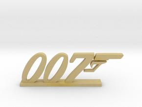 James Bond - 007 Logo in Tan Fine Detail Plastic