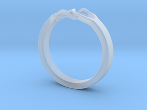 Roots Ring (22mm / 0,86inch inner diameter) in Clear Ultra Fine Detail Plastic