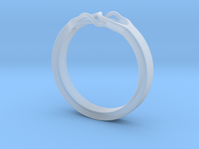 Roots Ring (23mm / 0,9inch inner diameter) in Clear Ultra Fine Detail Plastic
