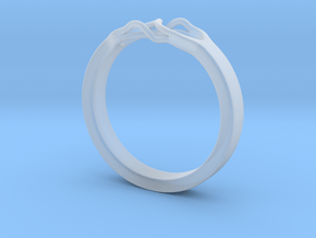 Roots Ring (25mm / 0,98inch inner diameter) in Clear Ultra Fine Detail Plastic