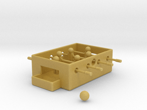 Mini Foosball Table in Tan Fine Detail Plastic