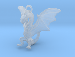 Dragon Charm in Clear Ultra Fine Detail Plastic