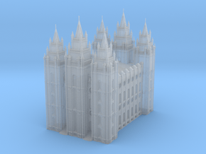 SLC LDS Temple in Clear Ultra Fine Detail Plastic