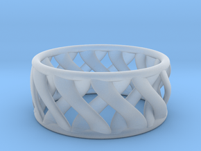 Twist Ring II in Clear Ultra Fine Detail Plastic