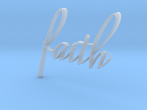 Faith Connector in Clear Ultra Fine Detail Plastic