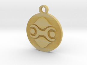 Legend of Zelda Gerudo Symbol Pendant Necklace in Tan Fine Detail Plastic