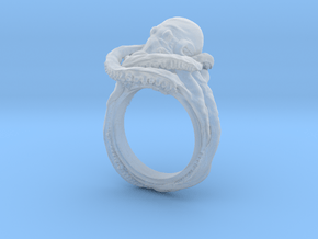 Octopus Ring in Clear Ultra Fine Detail Plastic