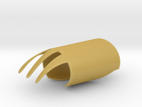 Finger Fork in Tan Fine Detail Plastic