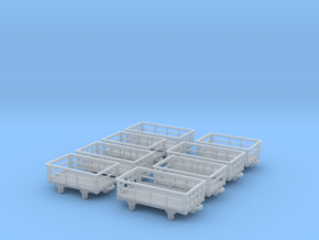 009 Slate Wagons assorted in Clear Ultra Fine Detail Plastic