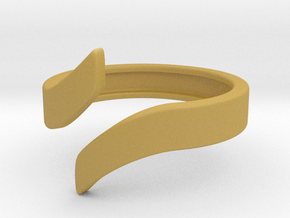 Open Design Ring (23mm / 0.90inch inner diameter) in Tan Fine Detail Plastic