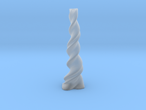 Vase 'Twist' - 25cm / 9.85" in Clear Ultra Fine Detail Plastic