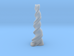 Vase 'Twist' - 15cm / 5.95" in Clear Ultra Fine Detail Plastic