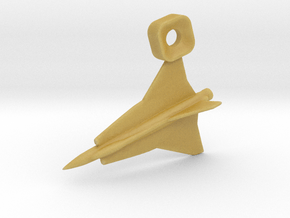 Saab Draken Keychain in Tan Fine Detail Plastic