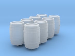 1-87 Whiskey Barrel in Clear Ultra Fine Detail Plastic