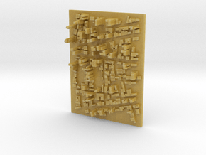 Large Desktop Cityscape in Tan Fine Detail Plastic