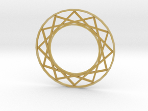 Magic Circle Necklace in Tan Fine Detail Plastic