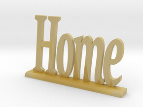Letters 'Home' - 7.5cm / 3.00" in Tan Fine Detail Plastic