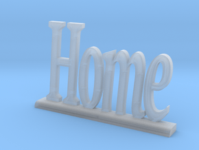 Letters 'Home' - 7.5cm / 3.00" in Clear Ultra Fine Detail Plastic