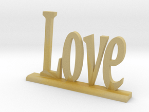 Letters 'Love' 7.5cm / 3" in Tan Fine Detail Plastic