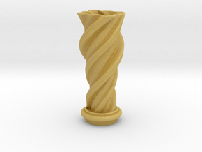 Vase 'Mini Anuya' - 5cm / 2" in Tan Fine Detail Plastic