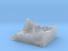 Minecraft 1.8 Two Hills season 1 (1 mm)  in Clear Ultra Fine Detail Plastic