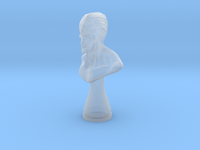 Alien bust in Clear Ultra Fine Detail Plastic
