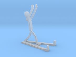 StrongMan iPhone or Smartphone Stand in Clear Ultra Fine Detail Plastic