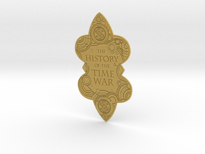 The History of the Time War book plate in Tan Fine Detail Plastic