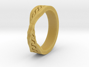 Infinity Wedding Band in Tan Fine Detail Plastic