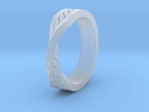 Infinity Wedding Band in Clear Ultra Fine Detail Plastic