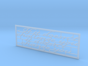 Quote Bookmark in Clear Ultra Fine Detail Plastic