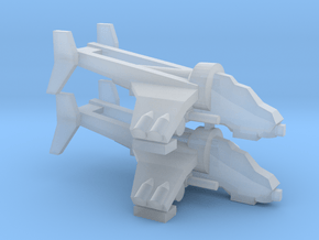 [5] 2x Gunship in Clear Ultra Fine Detail Plastic