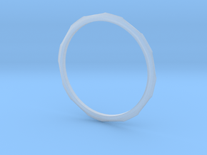 Ring 'Industrial' - 16.5cm / 0.65" - Size 6 in Clear Ultra Fine Detail Plastic