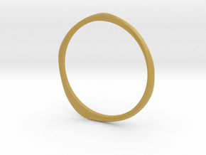 Ring 'Curves' - 16.5cm / 0.65" - Size 6 in Tan Fine Detail Plastic