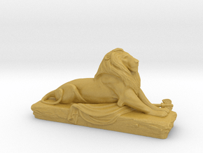 Lion sculpture  in Tan Fine Detail Plastic