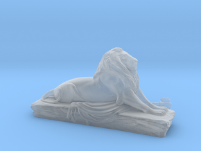 Lion sculpture  in Clear Ultra Fine Detail Plastic
