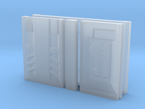 SciFi Pillar And Walls - Tech Wall in Clear Ultra Fine Detail Plastic