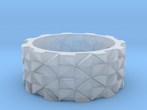 Futuristic Ring Size 4.5 in Clear Ultra Fine Detail Plastic