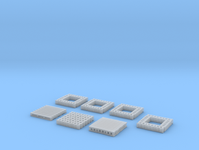 1:160 N Scale Concrete Blocks on Pallet in Clear Ultra Fine Detail Plastic