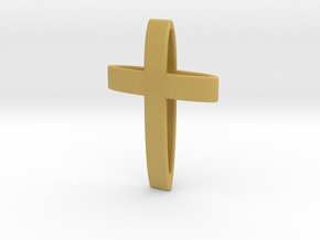 CrossOvalBand35-25-5-1 in Tan Fine Detail Plastic