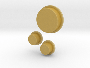 Buttons in Tan Fine Detail Plastic