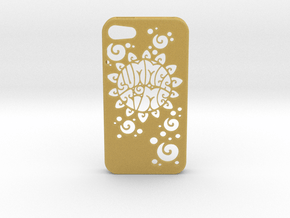 Iphone 4 Case Summer Time in Tan Fine Detail Plastic